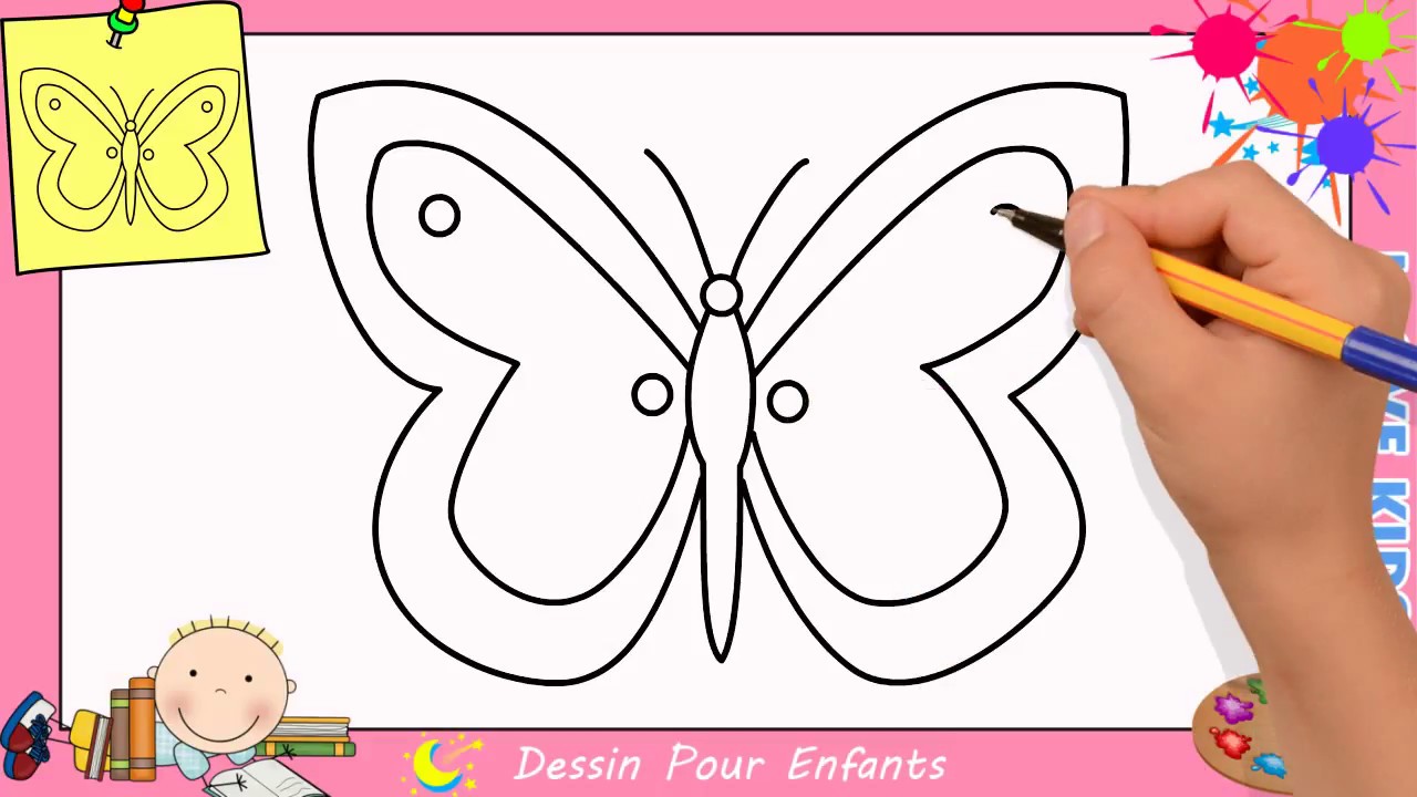  Comment dessiner un papillon  FACILEMENT etape par etape 