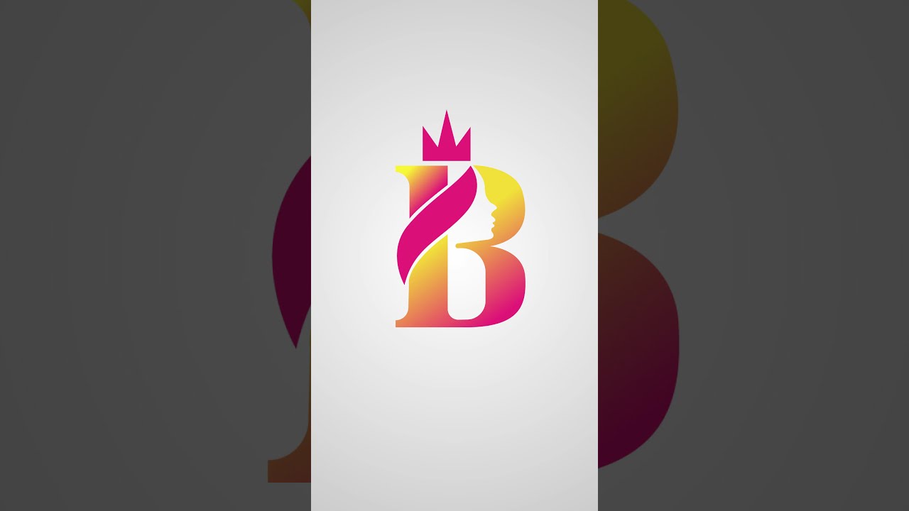 Luxury Beauty Crown Logo Design Tutorial Illustrator #shorts # ...