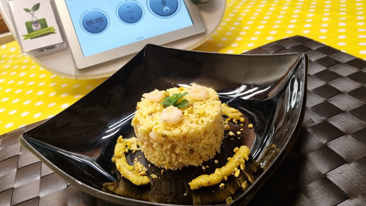 Cous cous con gamberi e pistacchi per bimby TM7 TM6 TM5 TM31