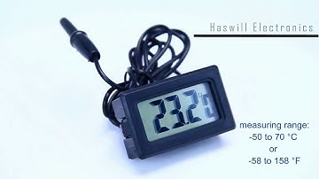 DT P100 digital panel thermometer with LCD screen