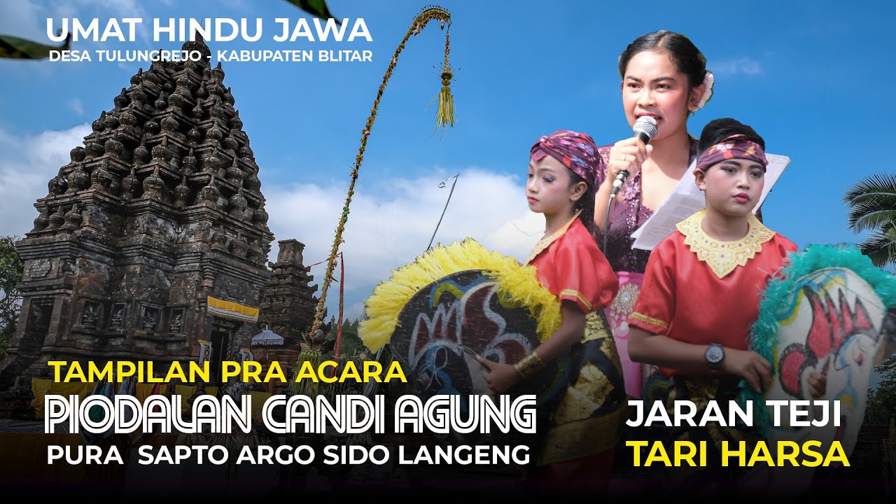 Anak anak Hindu Jawa  |JARAN TEJI  & TARI HARSA -Piodalan Candi Agung Pura Sapto argo Sido Langgeng