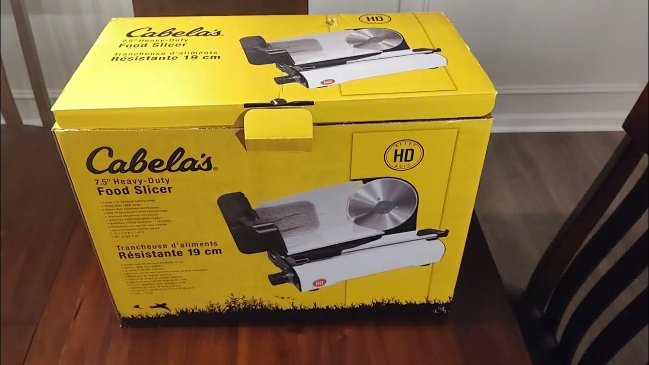 Cabela's 7.5 Inch Food Slicer Unboxing and Review cabelas 