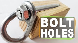 Climbing and Highlining BOLT holes.  How NOT to drill wedge anchors and glue in epoxy bolts