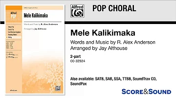 Mele Kalikimaka, arr. Jay Althouse – Score & Sound