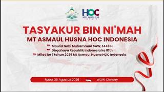 Tasyakur Bin Ni'mah MT Asmaul Husna HOC Indonesia