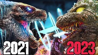 GODZILLA -1.0 VS GODZILLA X KONG - [2023 VS 2024] Evolution of GODZILLA