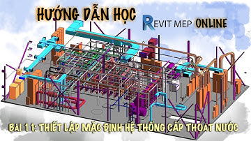 Bài 11: Thiết lập mặc định hệ thống Cấp thoát nước