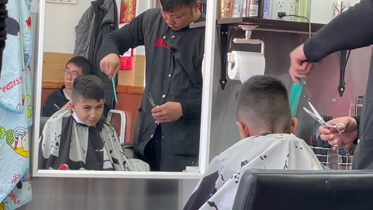 New haircut at new place