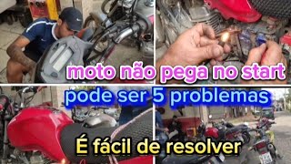 a moto não pega no start, como resolver?