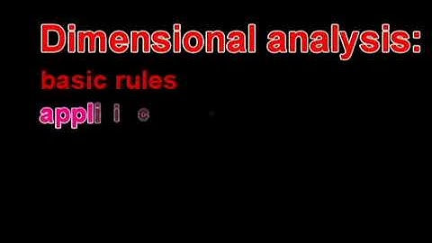 Physics- Dimensional analysis: Basic rules, applications and limitations of dimensional analysis.