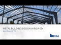 Metal building design in risa3d