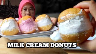 Milk cream donuts | donut krim susu yang viral di korea