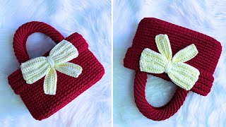 Easy Crocheted Tote Bag - How To Crochet Savvy Handbag - Diy Tutorial For Easy Bag