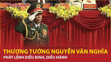 Thượng tướng Nguyễn Văn Nghĩa hô vang tại Lễ diễu binh, diều hành Kỷ niệm 50 năm Giải phóng Miền Nam