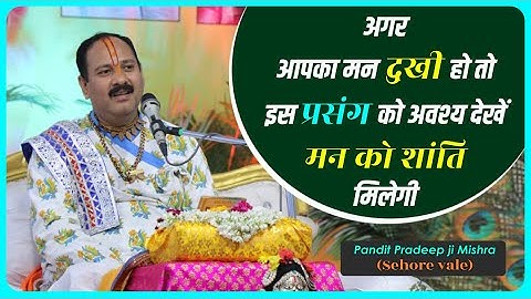 अगर आपका मन #दुखी हो तो इस प्रसंग को अवश्य देखें मन को #शांति मिलेगी #Pandit #Pradeep Ji Mishra