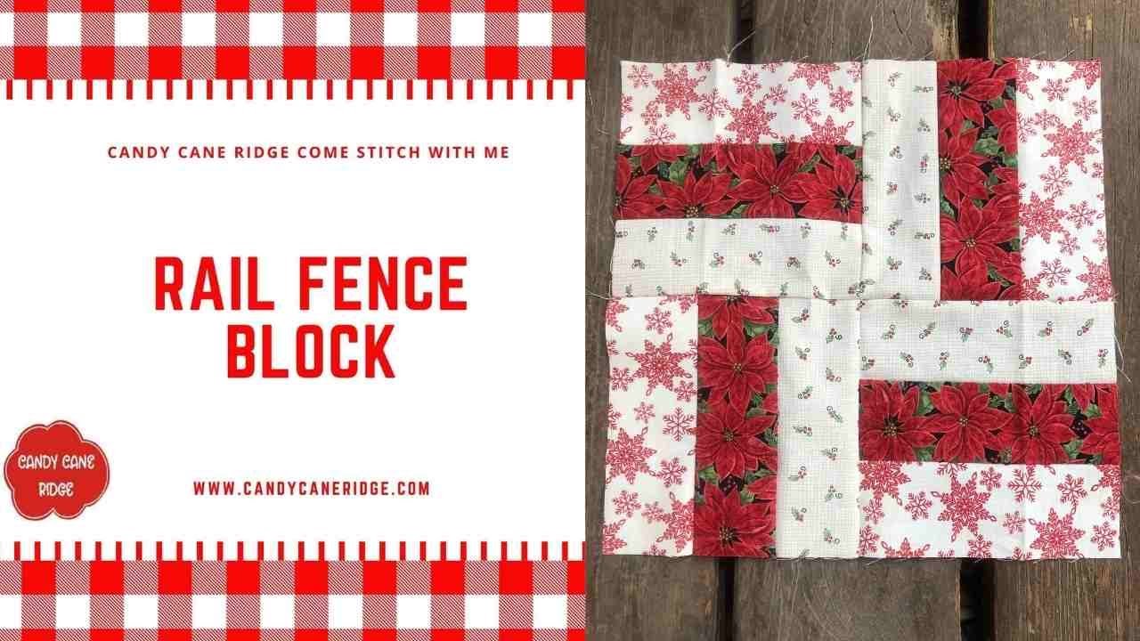 How to sew a Rail Fence Quilt Block - YouTube