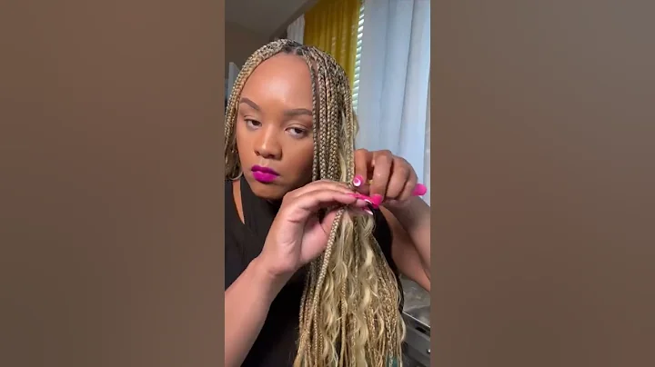 How to turn knotless braids into goddess braids using crochet method