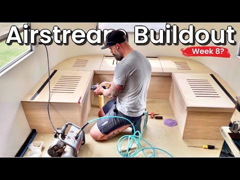 Airstream Build Out ||  Built in Bench With Storage