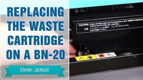 Roland BN-20: Replacing the Waste Cartridge