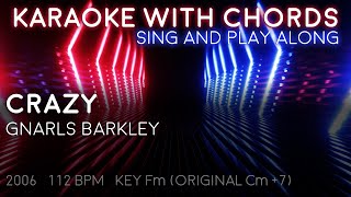 🎤 Crazy - Gnarls Barkley - Karaoke with Chords