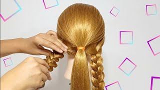 SIMPLE AND QUICK HAIRSTYLE 💚 YOU WILL LOVE IT 😱