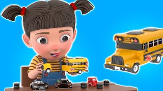Jennys Magical Dock: Fun Toy Trucks and Cars Adventure | Vehicle Assembly