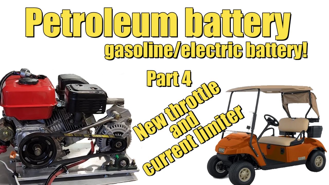 S4 E39 Gasoline / electric golf cart project.  We try to make it even more simple  petroleum battery