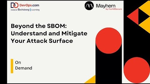 Beyond the SBOM Understand and Mitigate Your Attack Surface