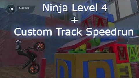 Trials Fusion - Childs Play (Ninja Level 4) + Custom Track Speedrun "Municipality"