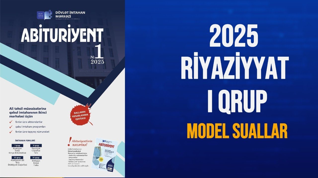 #I qrup model suallar 2025 riyaziyyat#dim#dim riyaziyyat model suallar 2025