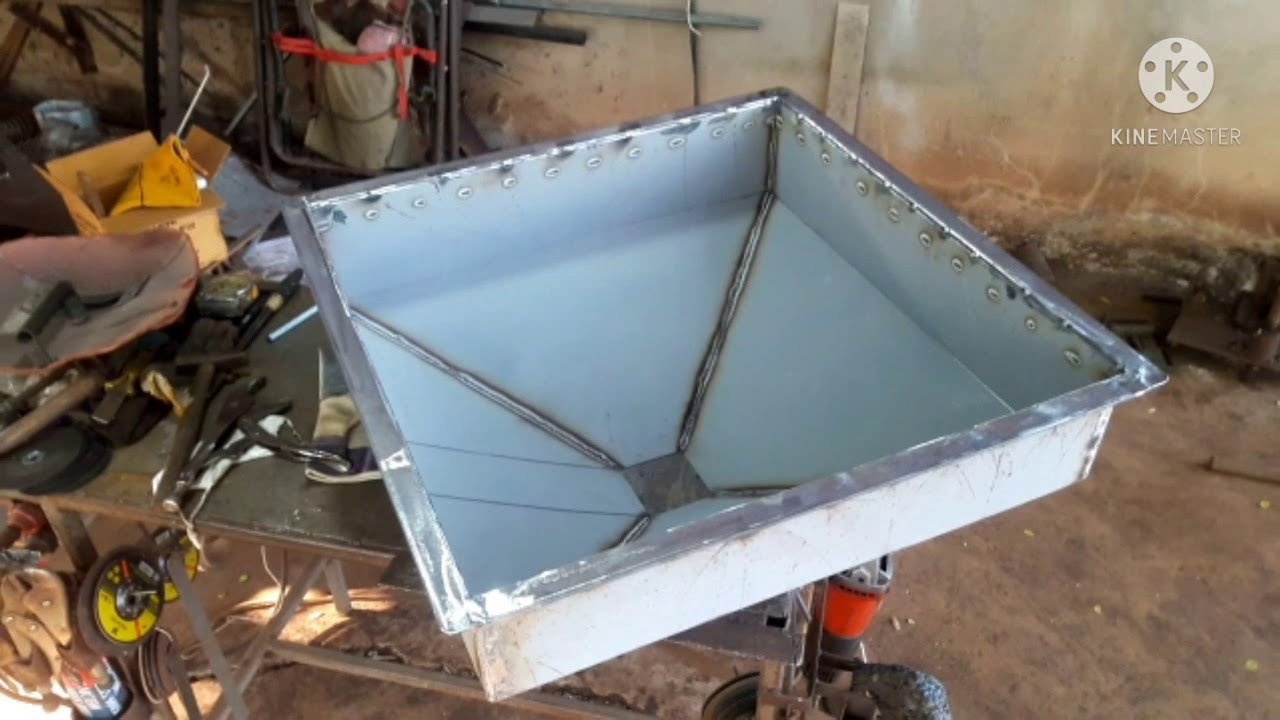 วิธีทำกระบะเทข้าวขนาด 56 ลิตร HOPPER 56 L.