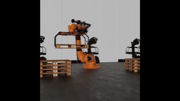 Looping KUKA robot  #b3d #blender #rig #rigging #robot #animation #animationnodes