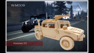 [TriPuzzle Wooden Puzzle Toy] Hướng dẫn lắp ghép Mô hình 3D - HUMMER H1 (Ô tô hạng nặng) screenshot 1