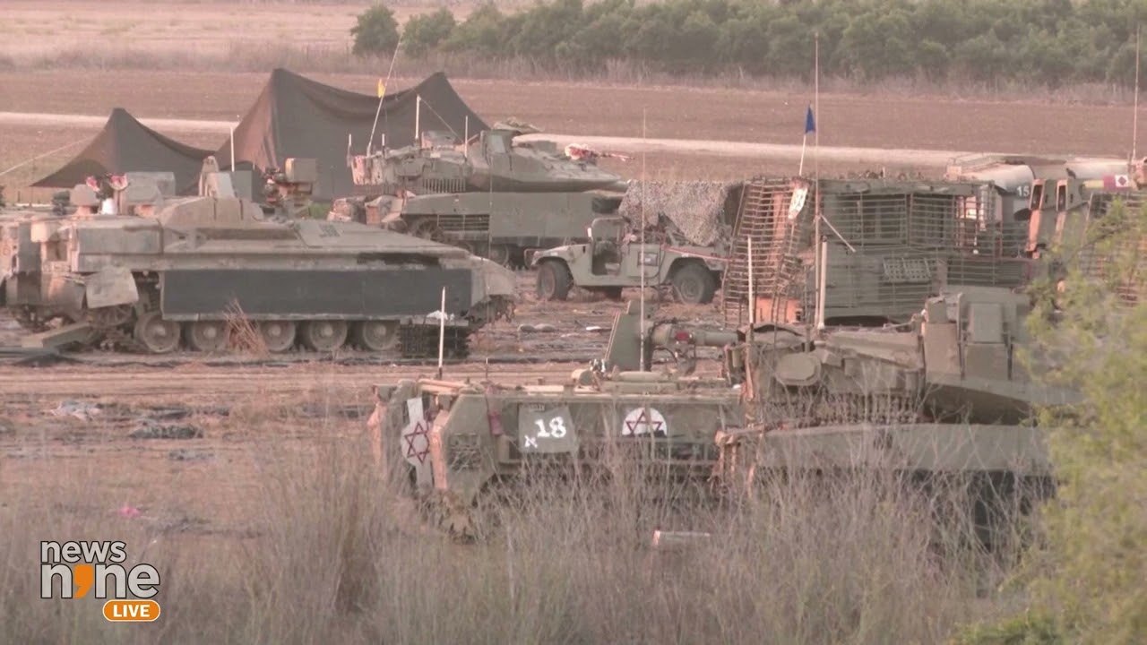 Israeli Ground Forces Gather Near Gaza Border | News9