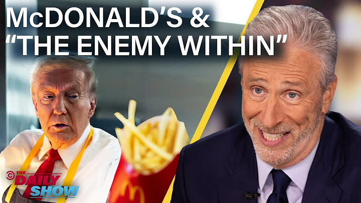 Jon Stewart on Trump's McDonald's Shift & His "Enemy Within" Threat | The Daily Show