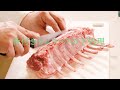 【フレンチの基礎】骨付きラムラックの下処理【フレンチ】Lower disposal of lamb racks