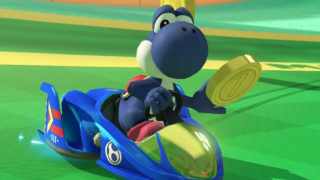 Mario Kart 8 Deluxe - Mirror Bell Cup (Blue Yoshi Gameplay)