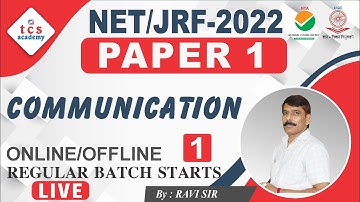 UGC NET Coaching | UGC NET Paper 1 Communication | NTA NET PAPER 1 Online Class, TCS ACADEMY