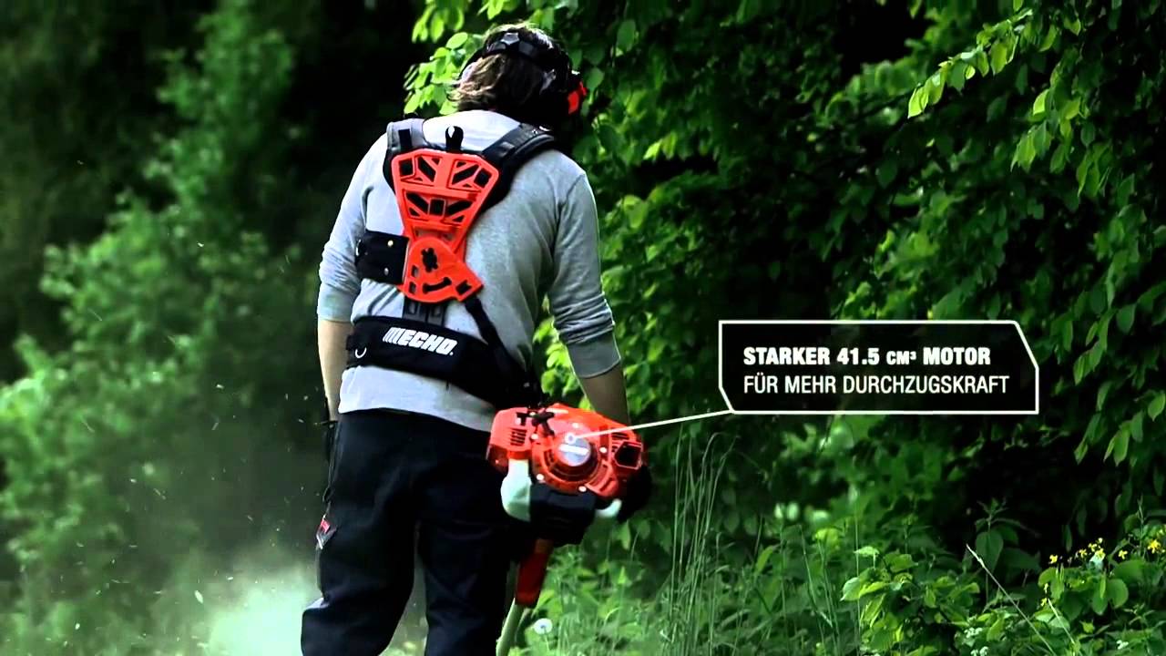 ECHO | Motorsense SRM 420TESU | mit High Torque Winkelgetriebe - YouTube