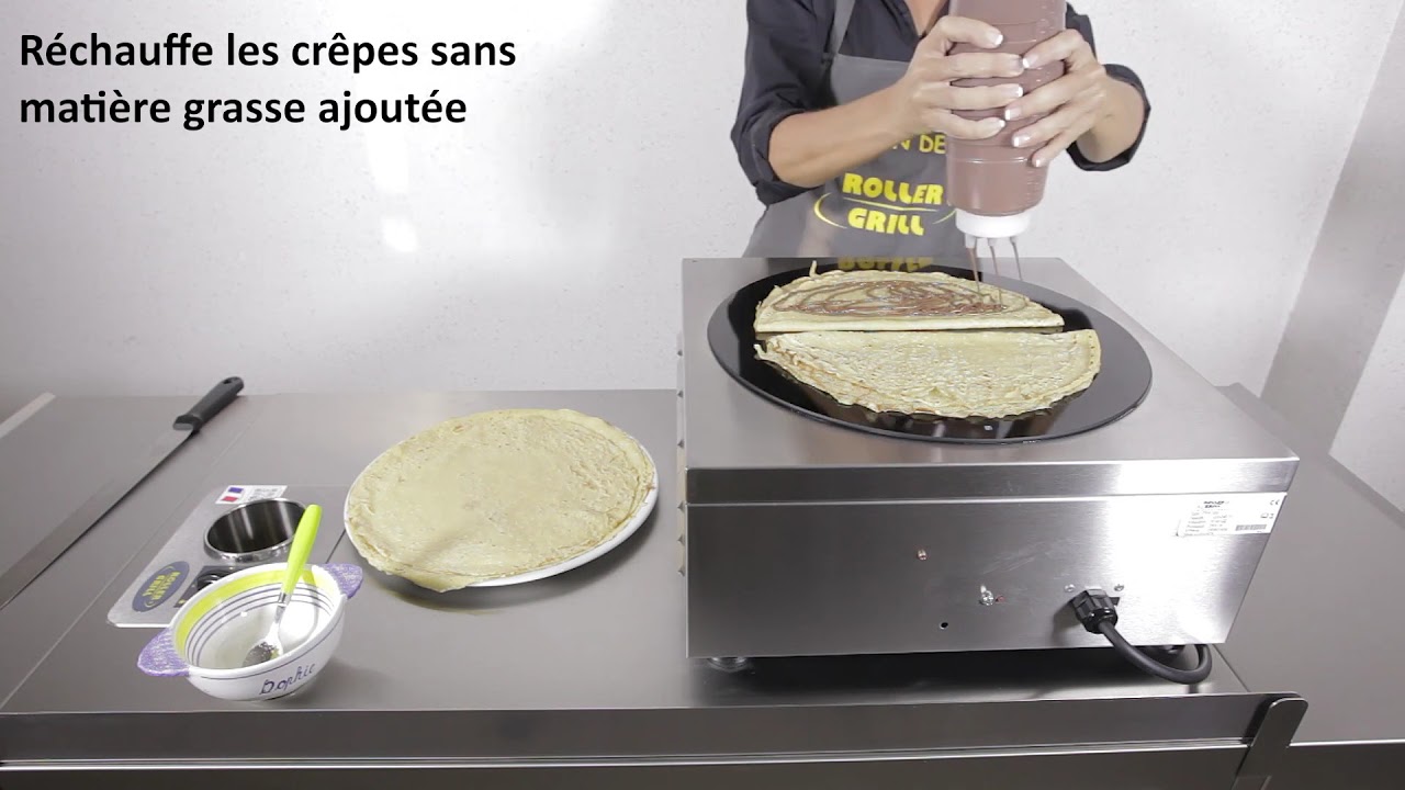 CRÊPIÈRE ÉLECTRIQUE Ø 400 MM - PLAQUE EN FONTE ÉMAILLÉ ELECTRO BROCHE