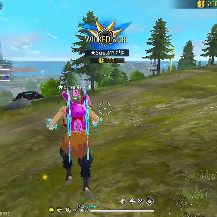 [Inosuke #shorts]  Deadly Accuracy I Never Miss with Scope #ff #freefire #demonslayer #b2k #shorts