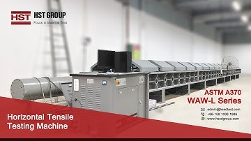 HST Customized  WAW-L Series Horizontal Tensile Testing Machine Delivery Video