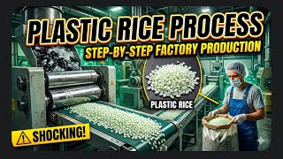 The Plastic Rice Process _ Step-by-Step Factory production. 
