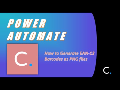 How to Generate New EAN-13 Barcodes as PNG Files in Power Automate