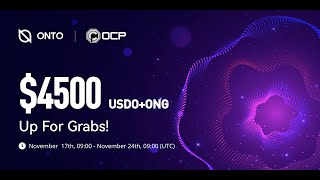 ONTO x OCP Finance Staking Campaign Step-by-step Tutorial