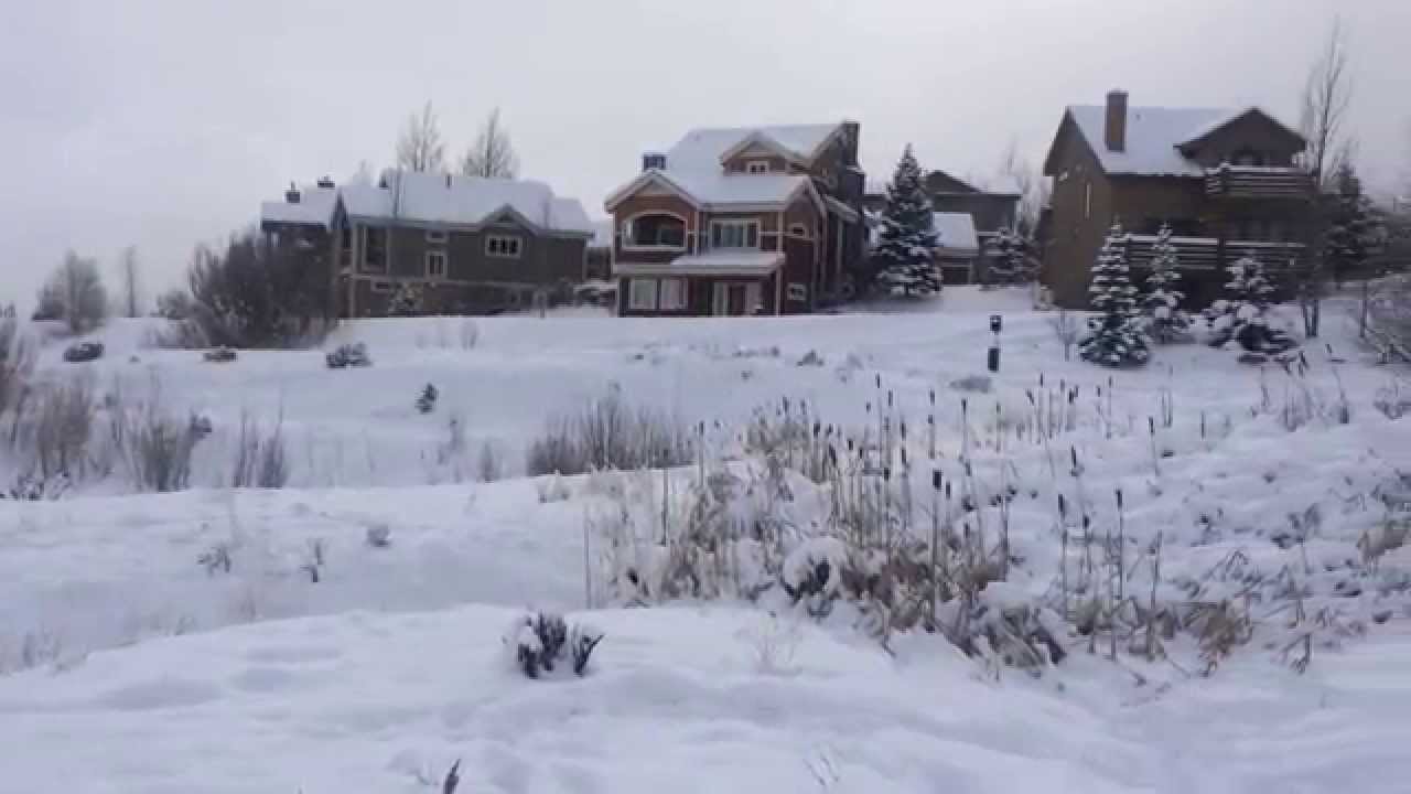 Bear Hollow Village, Park City, Utah - Panoramic view of Nature Preserve in front of Bobsled House