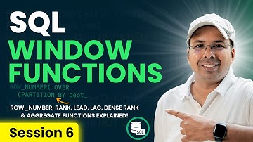 Master SQL Window Functions | Window Aggregate Functions Part-2 | SQL Tutorial
