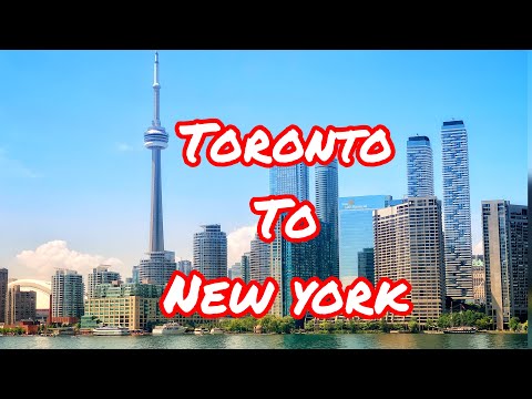 Road Trip from Toronto to Schenectady New York (Timelapse) - Crossing Canada /USA border