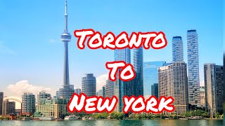 Road trip time lapse: complete from toronto canada to schenectady new
york usa (july 5, 2019) heavy traffic all the way city view (0:01)
ga...