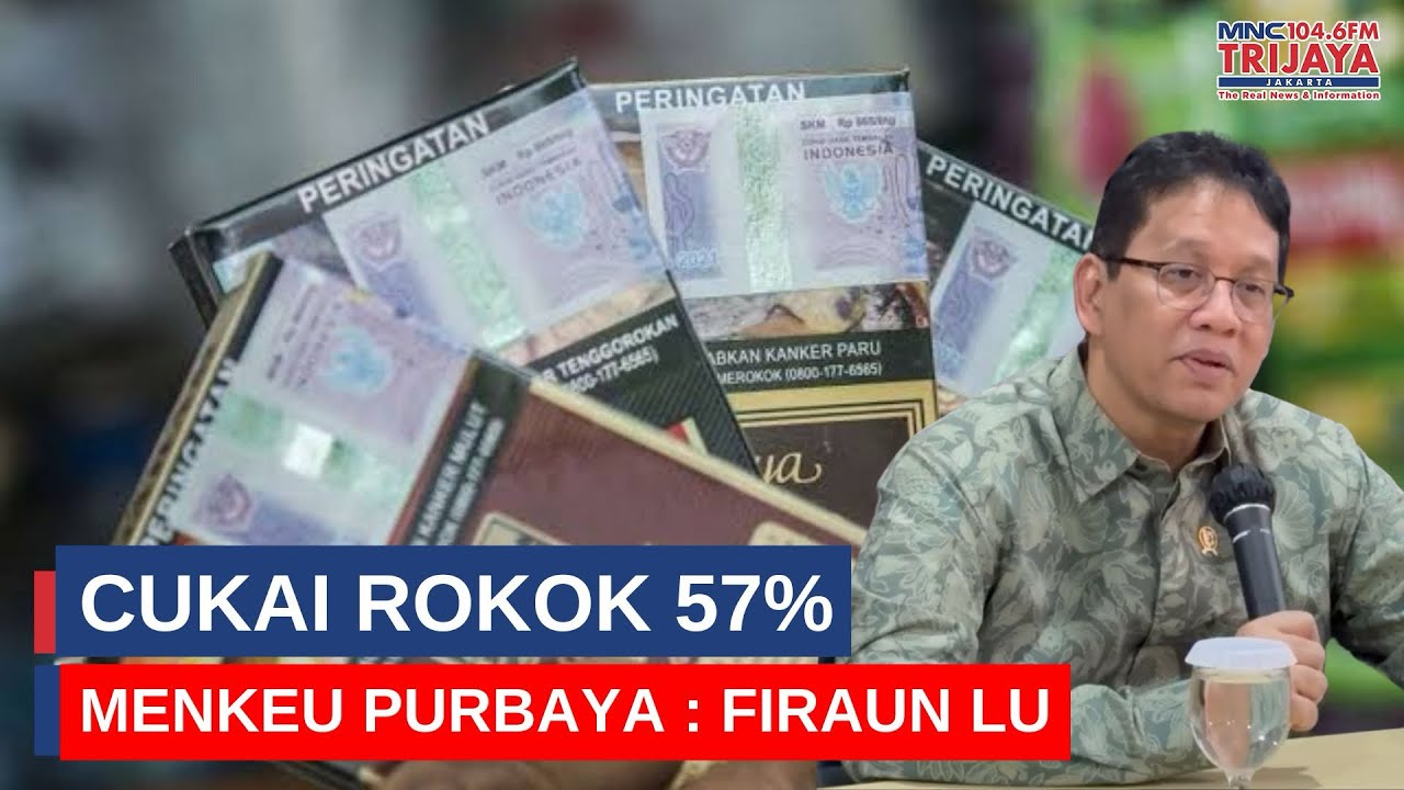 Kaget Cukai Rokok Rata-Rata 57%, Menkeu Purbaya : Firaun Lu